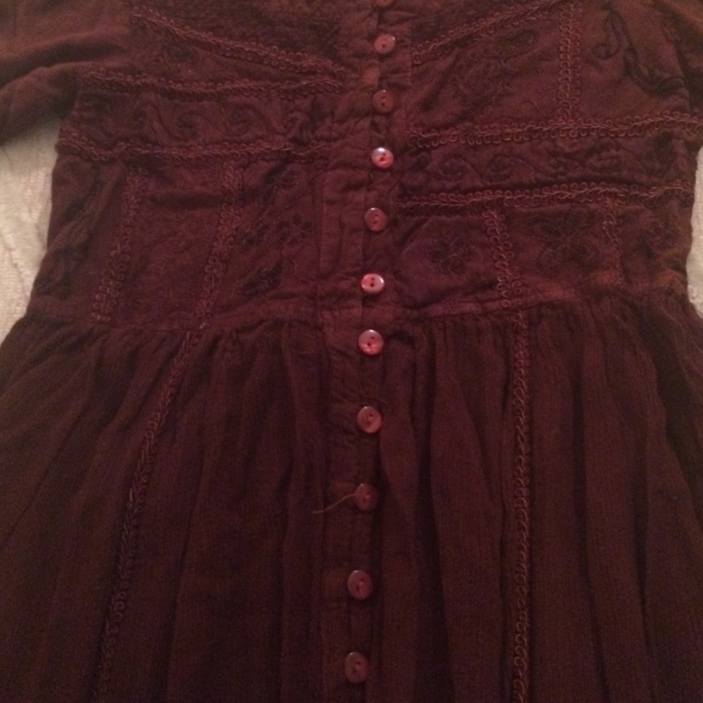 2/$10 - Brown Festival Dress by Speed Limit, Med - Picture 4 of 7